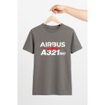 Vecihi Geliyor Airbus A321 Neo Unisex Tshirt Pilot - Havacı - Uçak Tutkunu Hediye - Füme