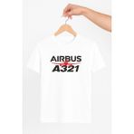 Vecihi Geliyor Airbus A321 Unisex Tshirt Pilot - Havacı - Uçak Tutkunu Hediye - Beyaz