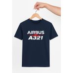 Vecihi Geliyor Airbus A321 Unisex Tshirt Pilot - Havacı - Uçak Tutkunu Hediye - Lacivert - M