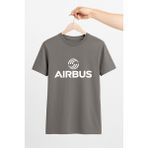 Vecihi Geliyor Airbus Unisex Tshirt Pilot - Havacı - Uçak Tutkunu Hediye - Füme