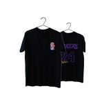 VectorWear Unisex Siyah Laker Kobe Normal Kalıp Tshirt