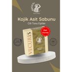VECURIS Leke Karşıtı Kojik Asit Sabunu | Kojik Asit, C Vitamini, Hyalüronik Asit | Doğal Sabun
