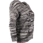 Vedi Minimalist Oversize 3/4 Kol Kadın Kazak - Günlük Kullanım - Siyah - 42