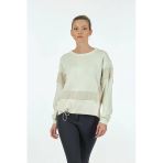 Vedi Minimalist Oversize Uzun Kol Kadın Sweatshirt - Rahat Ve Şık