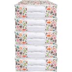 Vedsey 5'li Set Baza Altı Düzenleyici Pencereli Büyük Boy Hurç Sevimli Hayvan Desenli 70X50X25 cm - Beyaz