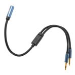 Veemoon 1 Adet Bir Aktarım Kablosu Mikrofon Ayırıcı Alışveriş Sepeti Jetonu Kulaklık Adaptör Jak Kablosu USB Kulaklık Adaptörü Kulaklık Ayırıcı Oksijensiz Bakır Kulaklık Adaptör Kablosu