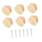 Veemoon 6 Takım Rattan çekmece kolu eski çekmece kolları hasır dolap kolları dolap için şifonyer kapı kolu yedek çekmece kolları şifonyer kolları büfe üstesinden gelmek süslemek düğme Odun