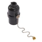 Veemoon Cam Avizeler E27 İpli Lamba Tutucu LED Ampul Vintage Zincir Işık Soketi E27 Çıkış Adaptörü Vintage Işık Soketi Vintage Ampuller Tavan Işık Lamba Tutucu Plastik Lambalar Bileşeni
