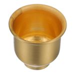 Veemoon Pirinç lamba kabı mumluk abajur kapağı metal dekoratif mum tutacağı pirinç sahipleri mum kapağı metal mumluk pirinç mum bardak metal adak mumlukları Golden