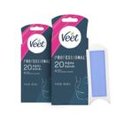 Veet 2x20 Professional Hassas Ciltler İçin Yüz Ağda Bandı