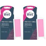 Veet Easy Gelwax Teknoloji Normal Ciltler İçin Yüze Özel Sir Ağda Bandı (1 x 20 Adet) (2 paketi)