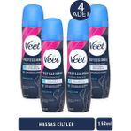 Veet Hassas Ciltler 4x150 ml Tüy Dökücü Sprey Krem