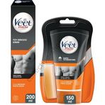 Veet Men Normal 200 ml Tüy Dökücü Krem + 150 ml Duşta Tüy Dökücü Krem