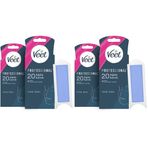 Veet Professional Hassas Ciltler için Yüz Ağda Bandı, 40'lı (20 x 2) (2 paketi)