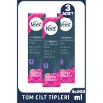 Veet Professional Tüm Ciltler 3x200 ml Tüy Dökücü Krem