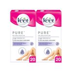 Veet Pure Bandı Bacak ve Vücut Bölgesi 2x20 Adet Sir Ağda