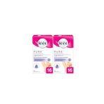 Veet Pure Bandı Bikini Bölgesi ve Koltuk Altı 2x16 Adet Sir Ağda