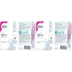 Veet Pure Hipoalerjenik Bacak & Vücut Bölgesi için Parfümsüz Sir Ağda Bandı (1 x 20 Adet) (2 paketi)