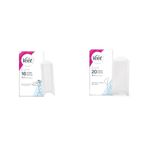 Veet Pure Hipoalerjenik Bikini Bölgesi & Koltuk Altı için Parfümsüz Sir Ağda Band 16 Adet &Bacak & Vücut Bölgesi için Parfümsüz Sir Ağda Bandı 20 Adet &Yüz için Parfümsüz Sir Ağda Bandı 20 Adet