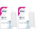 Veet Pure Hipoalerjenik Bikini Bölgesi & Koltuk Altı için Parfümsüz Sir Ağda Bandı (1 x 16 Adet) (2 paketi)