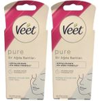 Veet Pure Hipoalerjenik Yüz için Parfümsüz Sir Ağda Bandı (1 x 20 Adet) (2 paketi)
