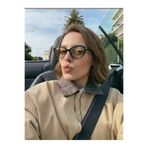 VEGA EYEWEAR Catte cat eye T aksesuarlı Açık sarı Cat Eye Güneş Gözlüğü