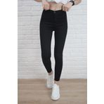 VEGA Kadın Siyah Yüksel Bel Likralı Dar Kesim Toparlayıcı Skinny Jean Kot Pantalon