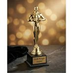 vegahediye v vega Kişiye Mesaj Baskılı Altın Renk Oscar Heykel Ödülü 26CM Eğlenceli Hediye Seçeneği