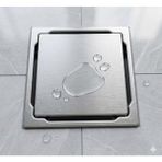 Vegaline 15X15 Seramik Uyumlu Paslanmaz Yer Sifonu - Yer Süzgeci Q50 Alt Çıkışlı - 10x10