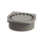 VEGALINE BAHÇE VE BALKON SÜZGECİ 25X25 Q100 ALTTAN PLASTİK YER SİFONU