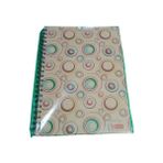 Vegam Mikro Sert Kapaklı Spiralli A4 100 Sayfa Çizğili Defter - Kahverengi Desenli
