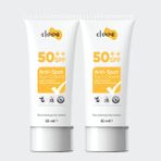 Vegan Glutensiz Leke Karşıtı 50 Spf Güneş Kremi 2'li Avantajlı Paket