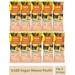 Vegan Meyve Pestili Ananas Elma Ve Armut 14gr X 10 Adet