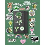 Vegan sticker paketi/bullet journal defter çıkartma ajanda laptop etiket