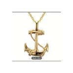 Veganyou Yıwushı 1 Adet Vintage Boy'S Navy Anchor Hip Hop Titanyum Çelik Çapa Kolye