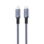 Veggieg 1.2 mt 27W 3A USB Type-C to Lightning iPhone iPad MFI Uyumlu Hızlı Şarj ve Data Senkronizasyon Kablosu