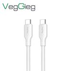 Veggieg 1.2 mt 60W Type-C to Type-C Hızlı Şarj ve Data Kablosu