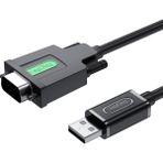 Veggieg 1.5 mt USB 2.0 to RS232 DB9 PL2303 Chip Dönüştürücü Adaptör Kablo