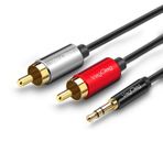 Veggieg 1 mt 3.5 mm AUX to 2 RCA Ses Kablosu