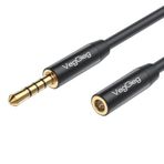 Veggieg 1 mt 3.5 mm TRSS AUX Kulaklık Mikrofon Ses Uzatma Kablosu