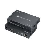 Veggieg 120 mt 4K 30 Hz HDMI KVM Extender Cat5E ve Cat6 HDMI Menzil Genişletici Uzatıcı