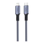 Veggieg 2 mt 27W 3A USB Type-C to Lightning iPhone iPad MFI Uyumlu Hızlı Şarj ve Data Senkronizasyon Kablosu