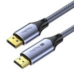 Veggieg 2 mt 8K 60 Hz 4K 240 Hz 48 GBPS HDR Destekli Örgülü Adaptör Displayport DP to HDMI Çevirici Kablo