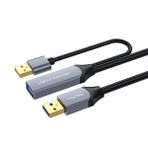 Veggieg 25 mt Sinyal Güçlendirici Extender Destekli USB-A USB 3.0 Uzatıcı Kablo