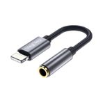 Veggieg 3.5 mm iPhone Lightning Örgülü Kulaklık Dönüştürücü Adaptör