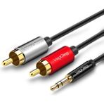 Veggieg 3.5mm Aux To 2 Rca Ses Kablosu 3 Metre - Çok Renkli