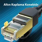 Veggieg 5 mt Cat8 40 GBPS 2000 MHZ STP RJ45 Ethernet Kablosu