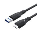 Veggieg 50 cm Micro B HDD Şarj ve Data 3.0 USB Kablo
