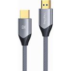 Veggieg 8k 60Hz 4K 120Hz 48 Gbps Hdr Arc Hdcp Örgülü HDMI 2.1 Kablo 1 Metre - Çok Renkli