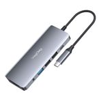 Veggieg PD100W Type-C To HDMI VGA Ethernet AUX USB 3.0 2xUSB Çoklayıcı Dönüştürücü TF SD Kart Okuyucu